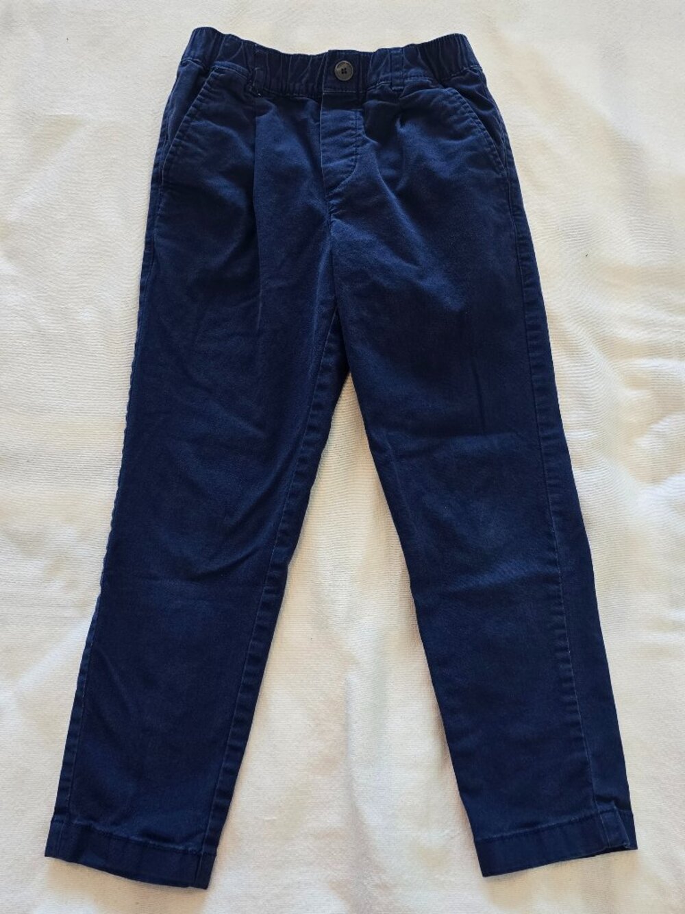 8Y Hanna Andersson Navy Pull-on Chino Pants